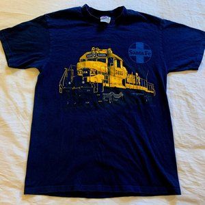 Vintage Sante Fe Train Railroad 5435 Short Sleeve